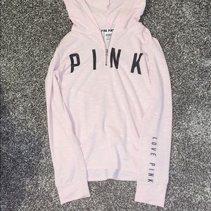 Small PINK light pink hoodie